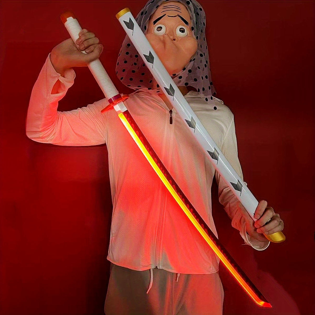 Anime Cosplay Katana - Işıklı Şeytan Avcısı Katana LED Işıklı