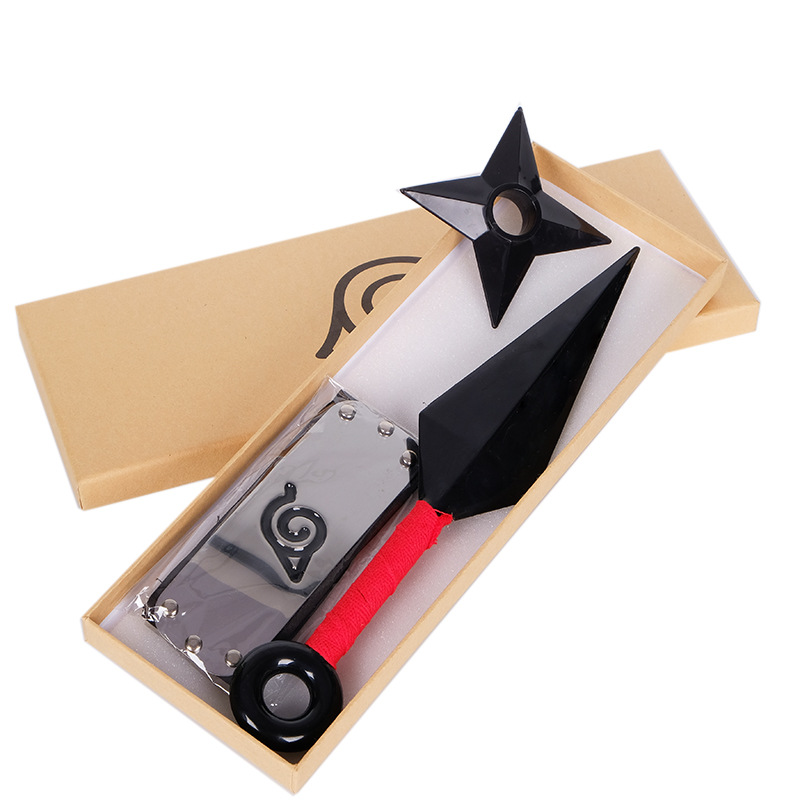 Naruto Headband Metal - Anime Uzumaki Ninja Kunai atma dart