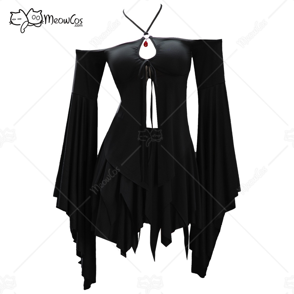 Anime Cosplay Com - MEOWCOS kadın Gotik Siyah Üst Etek