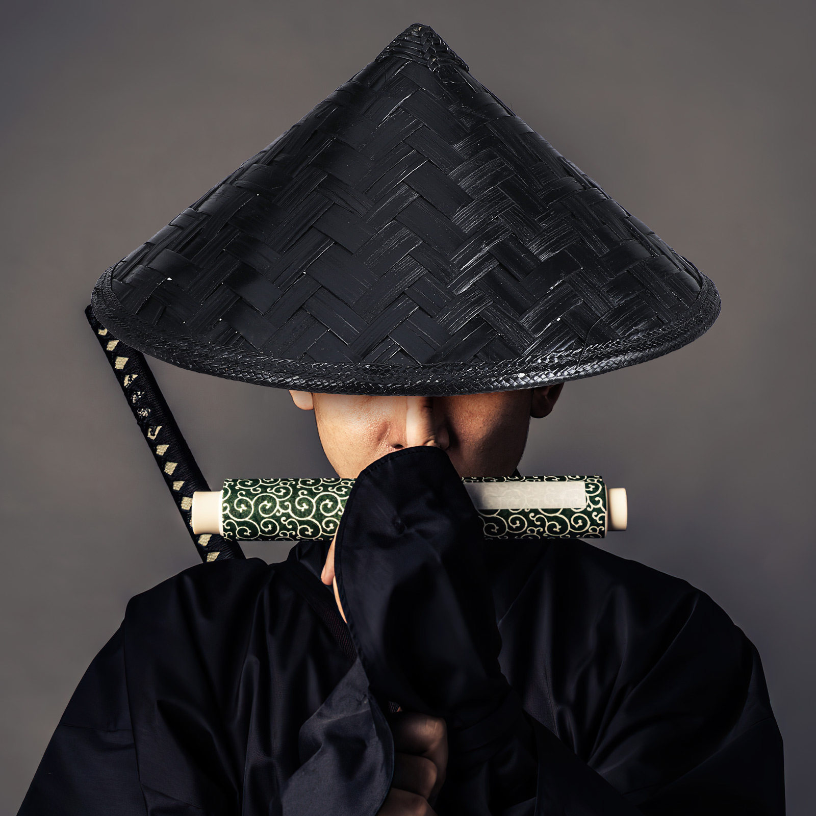 Asian Cosplay Anime - Anime Cosplay Şapka Samuray Hasır Şapka