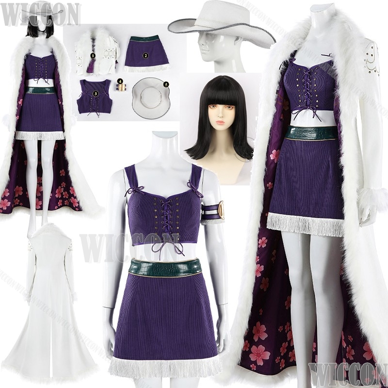 Anime Cosplay Long Black Hair - Nico Anime Filmi Robin cosplay Kostümü