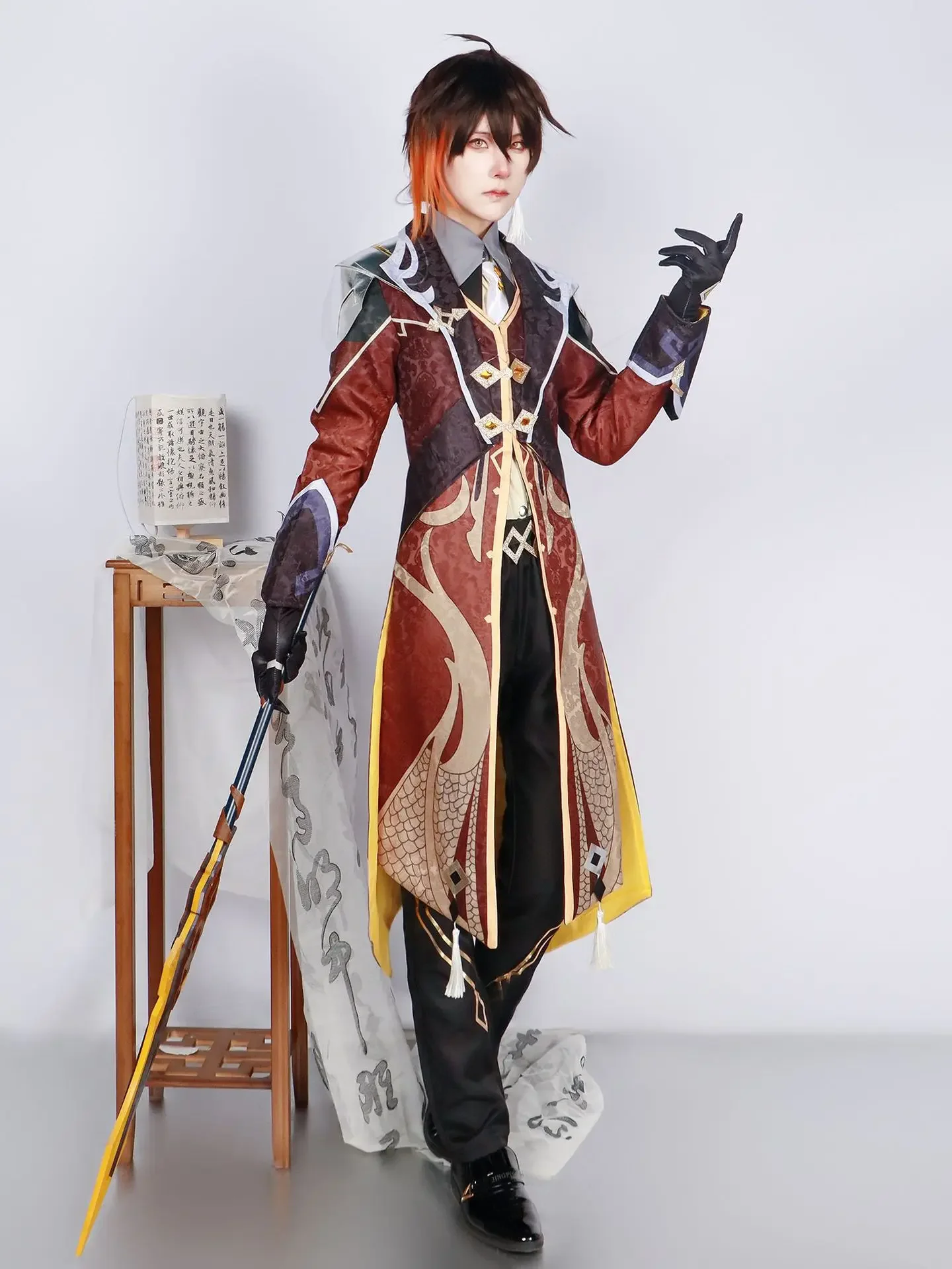 Anime Cosplay Dress For Men - Genshin Impact Zhongli Cosplay Kostüm Yetişkin