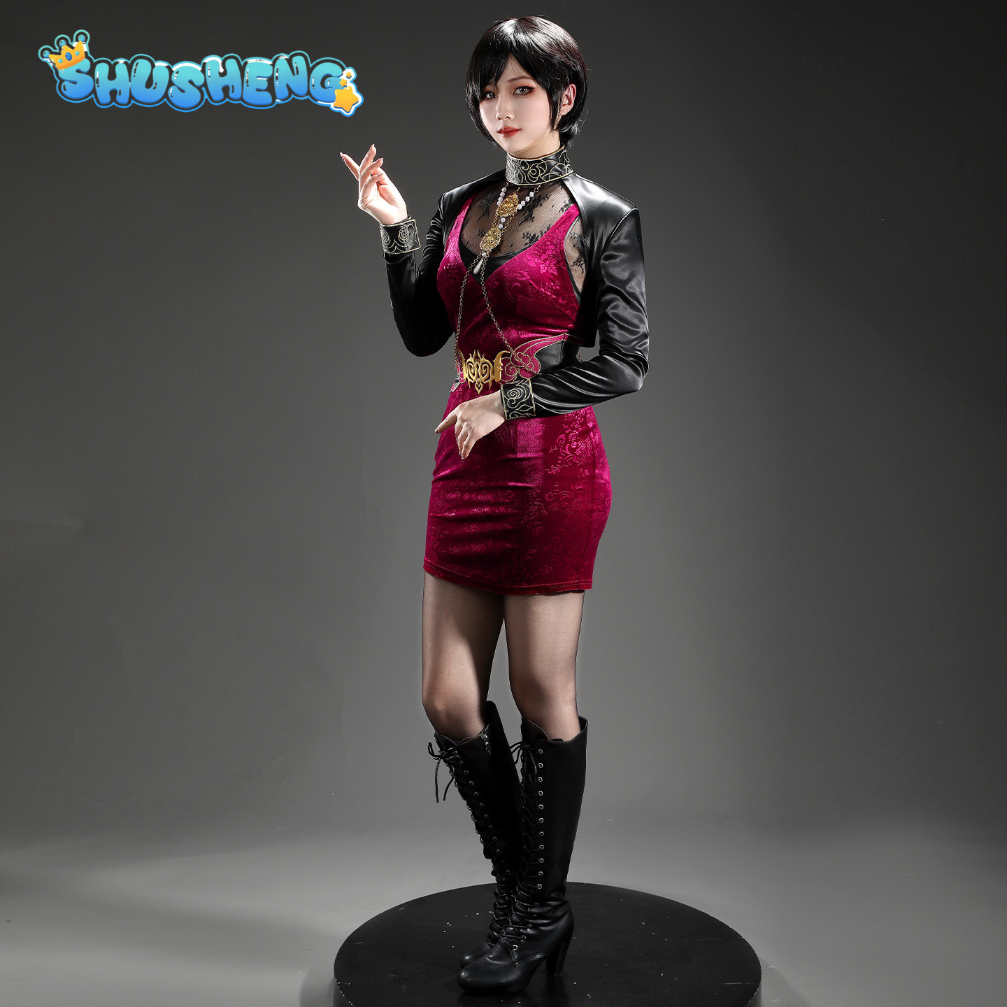 Anime Cosplay Dress For Men - Ada Wong 30. yıl dönümü Resident