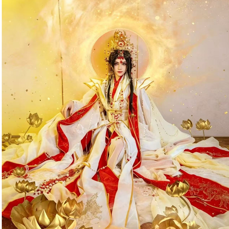 Anime Cosplay Red - Cennetli Hizmetkarlar Kraliyet Prensi'ni Neşeli Tanrı
