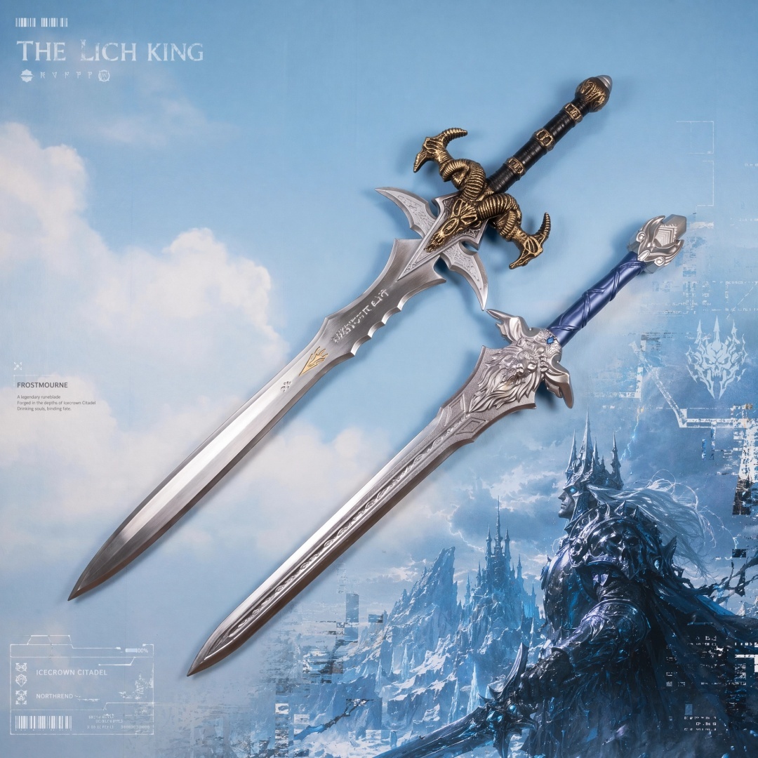 Anime Cosplay Katana - 40 inç World Of Warcraft Menethil