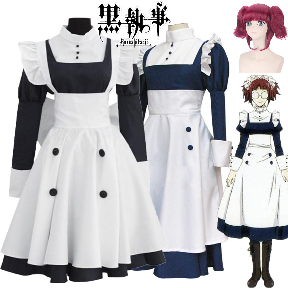 Anime Cosplay Black Girl - 2025 Meyrin Hizmetçi Kıyafeti Kadınlar ve
