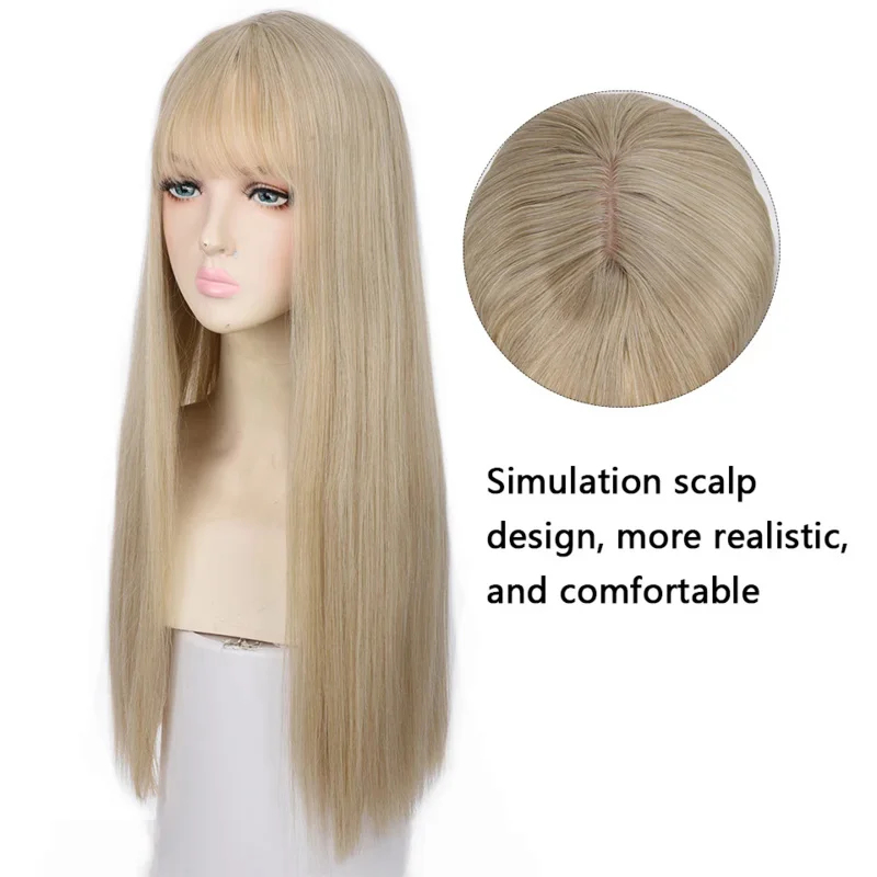 Anime Cosplay Long Black Hair - 2026 Houyan sentetik uzun düz saç