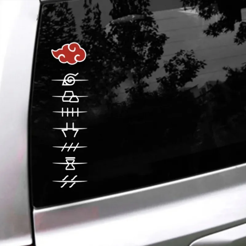 Naruto Headband Metal - Yeni Naruto Akatsuki Araba Çıkartmaları Araba