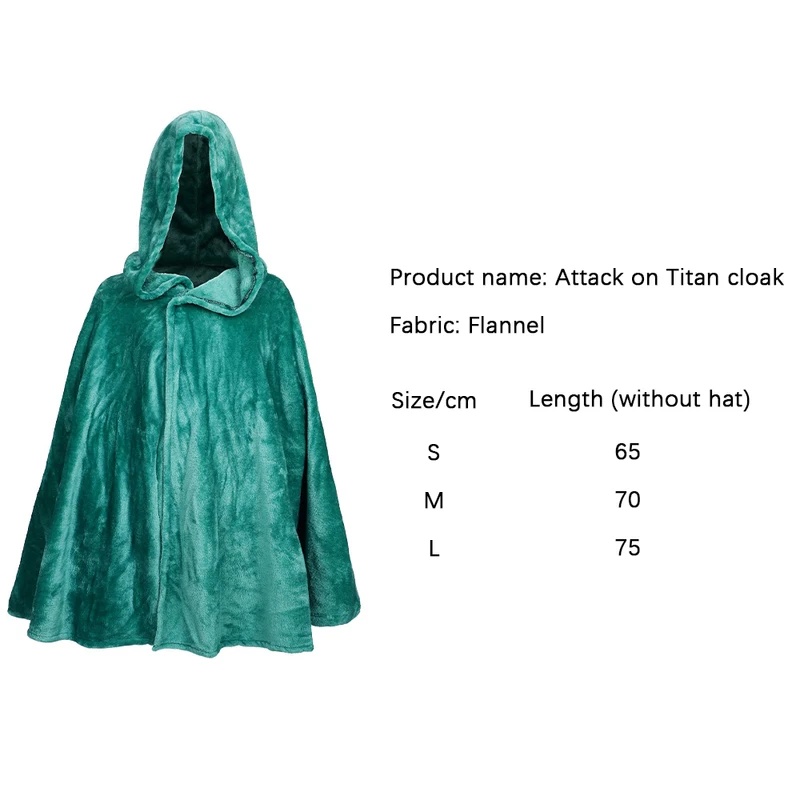 Attack Titan Cloak - 2026 Yeni Cadılar Bayramı Cosplay Kostümü