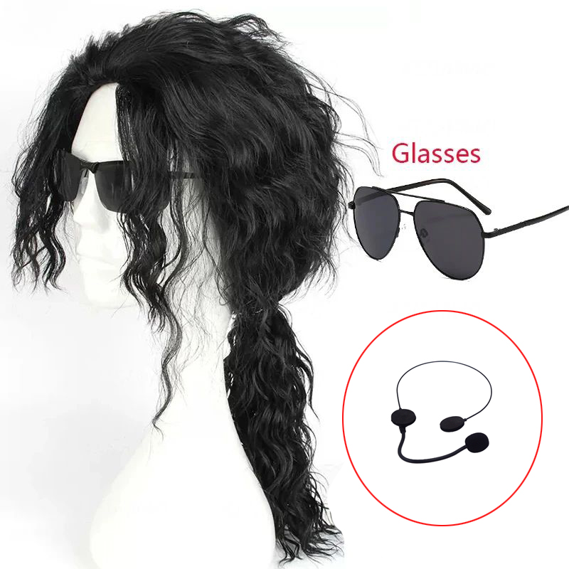 MJ Michael Cosplay Siyah Peruk - Anime Cosplay Long Black Hair incelemesi ve fiyatı