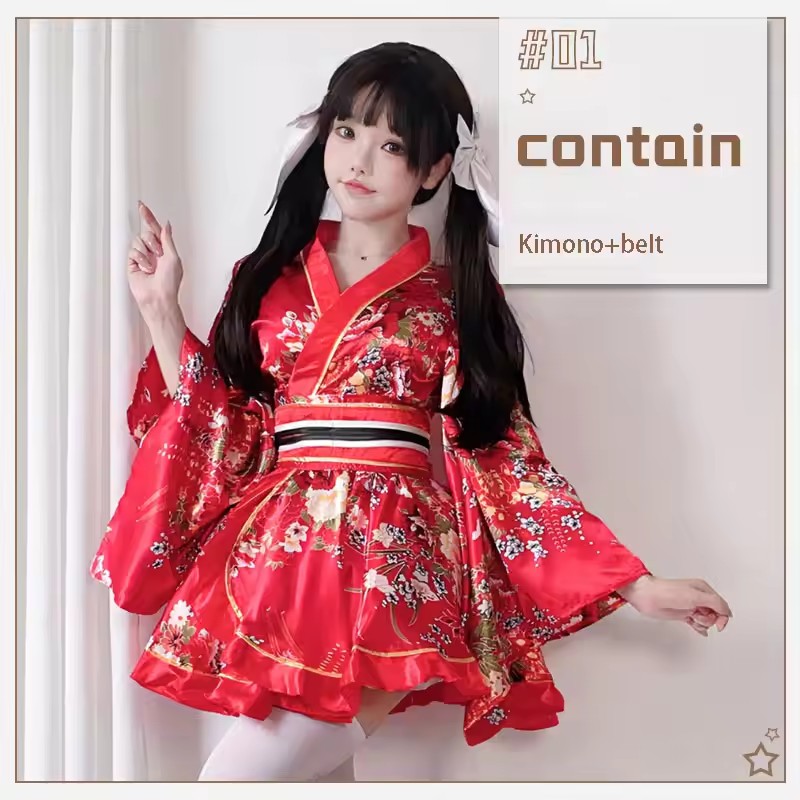 Japon modifiye Kimono elbise k - Anime Cosplay Japanese Girl incelemesi ve fiyatı