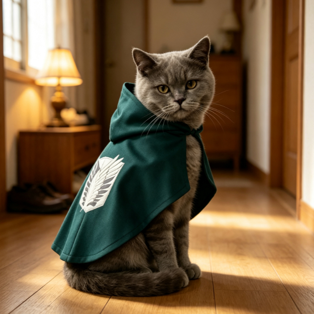 Çift Kanatlı Köpek Kedi Peleri - Attack Titan Cloak incelemesi ve fiyatı