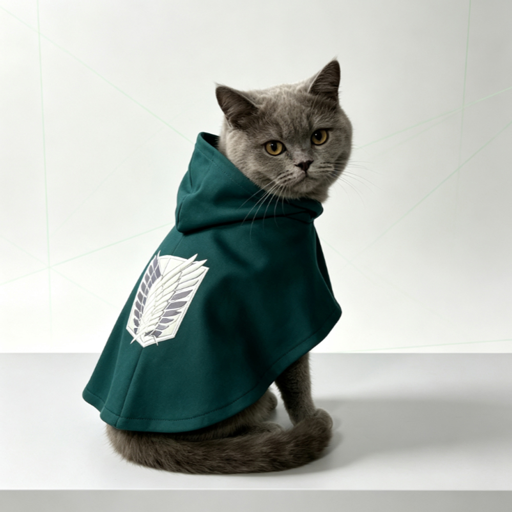 Çift Kanatlı Köpek Kedi Peleri - Attack Titan Cloak incelemesi ve fiyatı