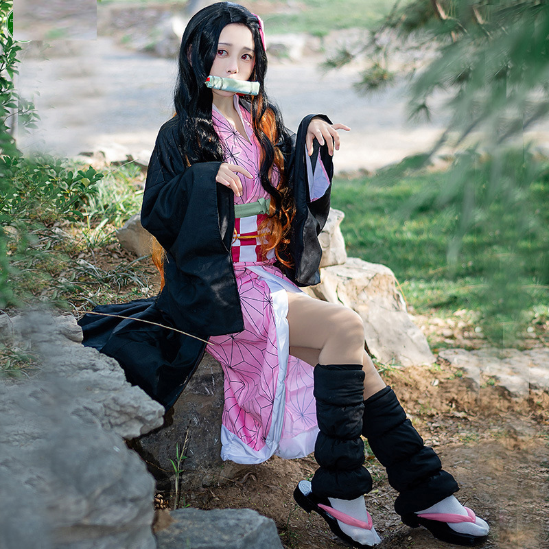 Nezuko Kamado Cosplay Kostümü  - Demon Slayer Haori incelemesi ve fiyatı
