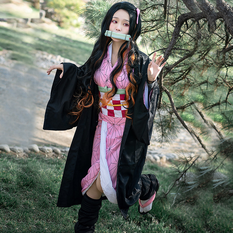 Nezuko Kamado Cosplay Kostümü  - Demon Slayer Haori incelemesi ve fiyatı