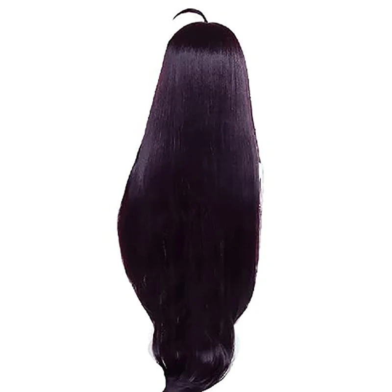 Cos albedo Siyah Mor Uzun Düz  - Anime Cosplay Long Black Hair incelemesi ve fiyatı