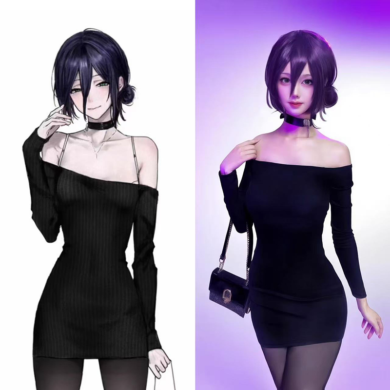 Anime Chainsaw Man Reze Cospla - Anime Cosplay Black Girl incelemesi ve fiyatı