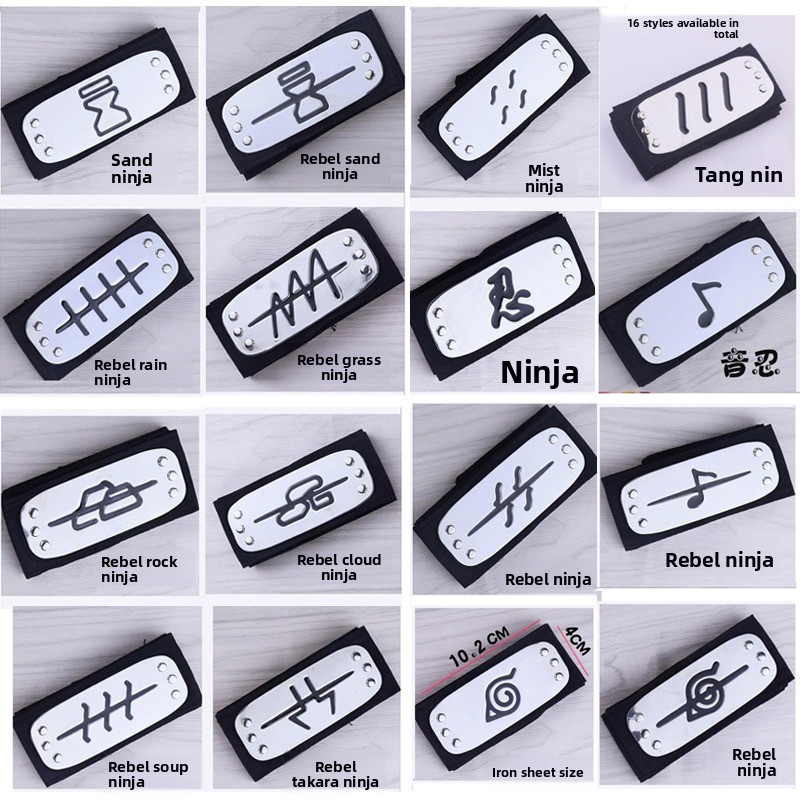 Ninja anime cosplay kafa bandı - Naruto Headband Metal incelemesi ve fiyatı
