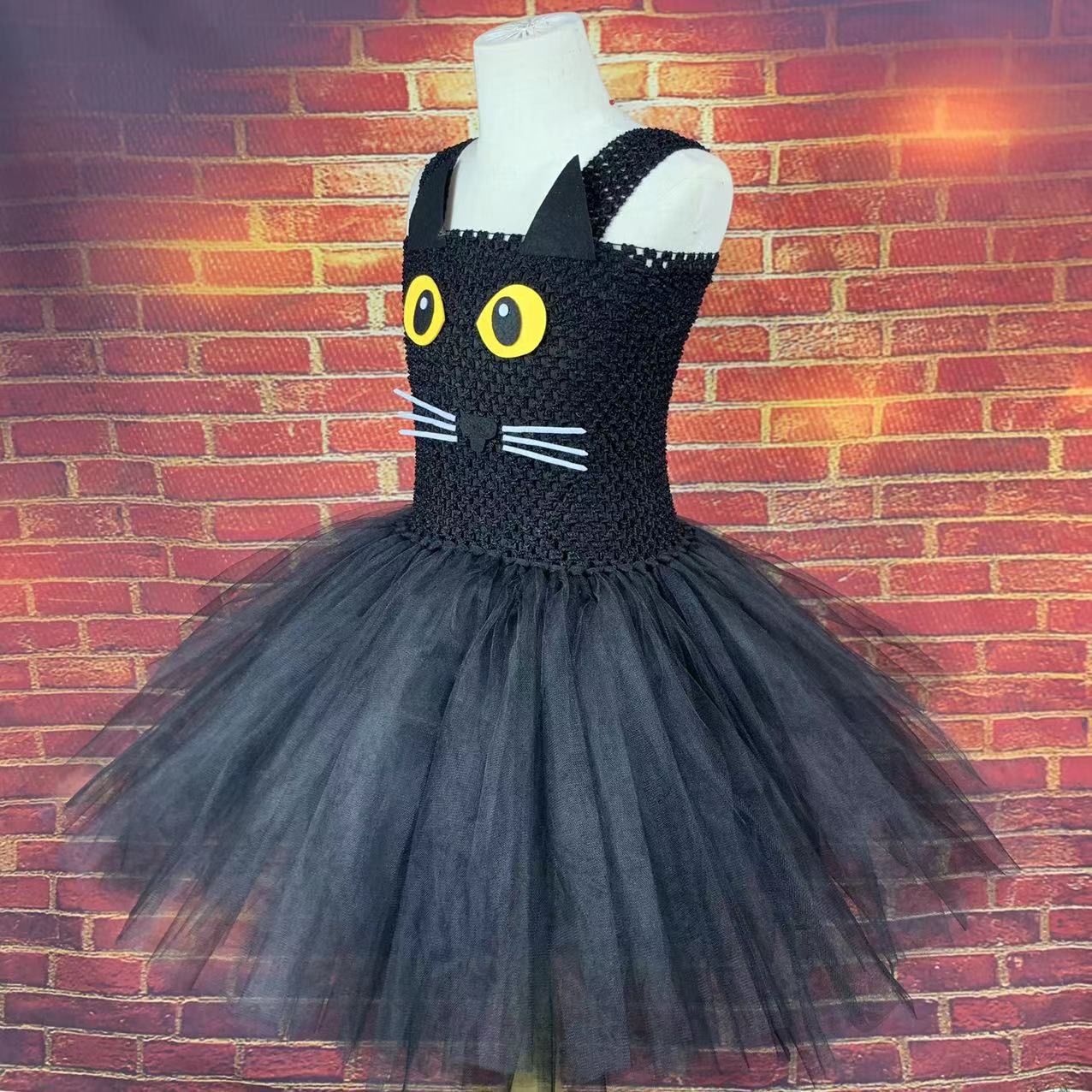 Kızlar Siyah Kedi Tutu Elbise  - Anime Cosplay Black Girl incelemesi ve fiyatı