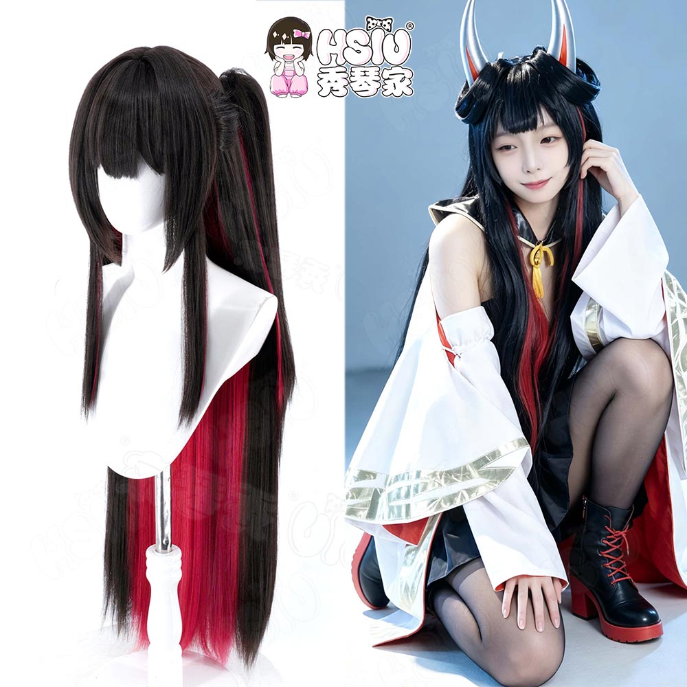 HSIU Game Azur Lane Hatsuzuki  - Anime Cosplay Long Black Hair incelemesi ve fiyatı