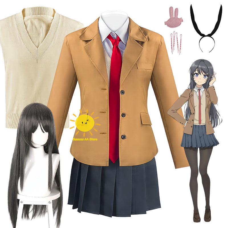 Anime Sakurajima Mai Cosplay R - Anime Cosplay Japanese Girl incelemesi ve fiyatı