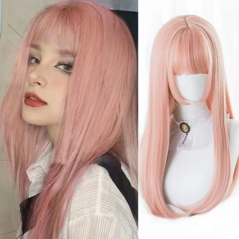 2026 Houyan sentetik uzun düz  - Anime Cosplay Long Black Hair incelemesi ve fiyatı