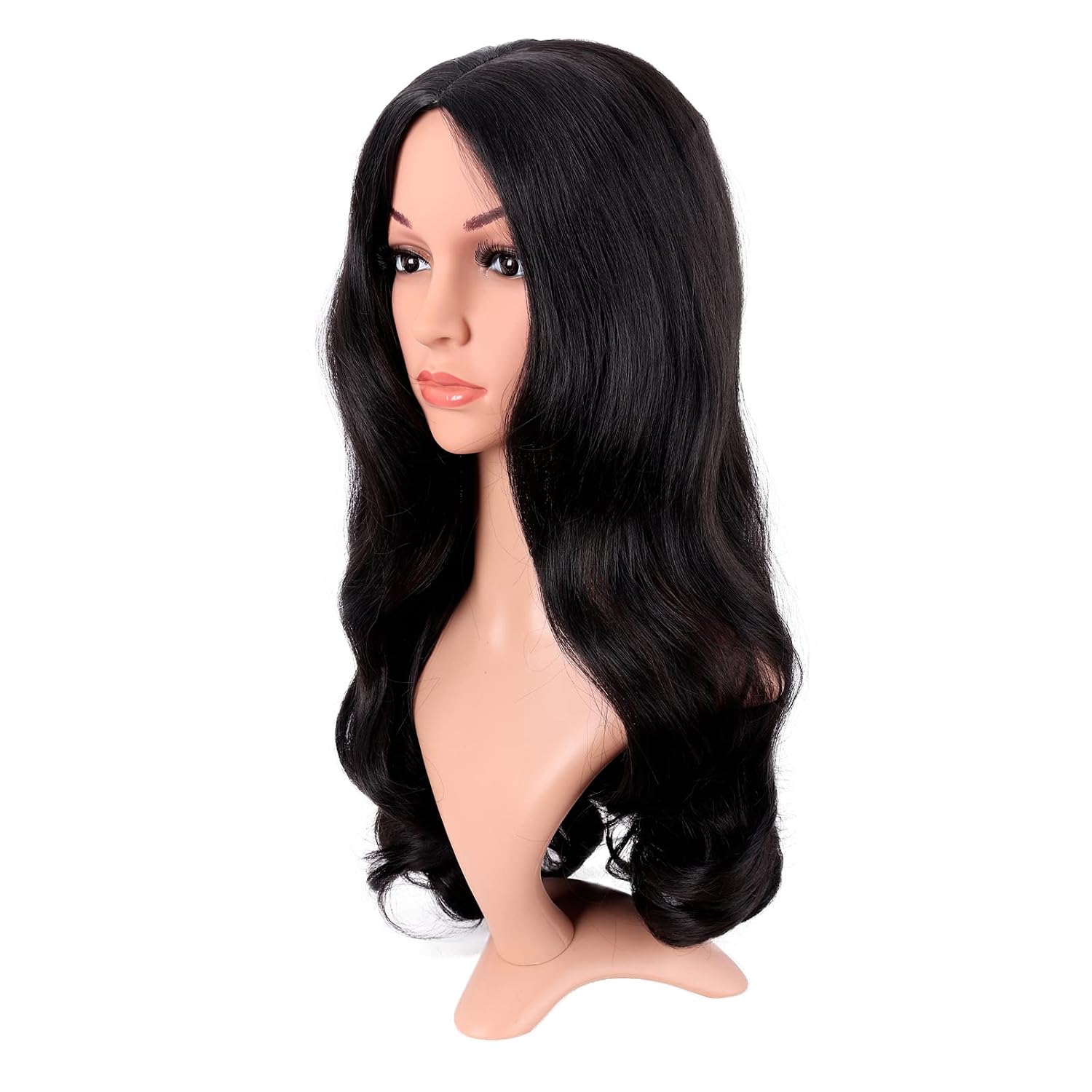 Uzun Kıvırcık Saç Ortadan Ayrı - Anime Cosplay Long Black Hair incelemesi ve fiyatı