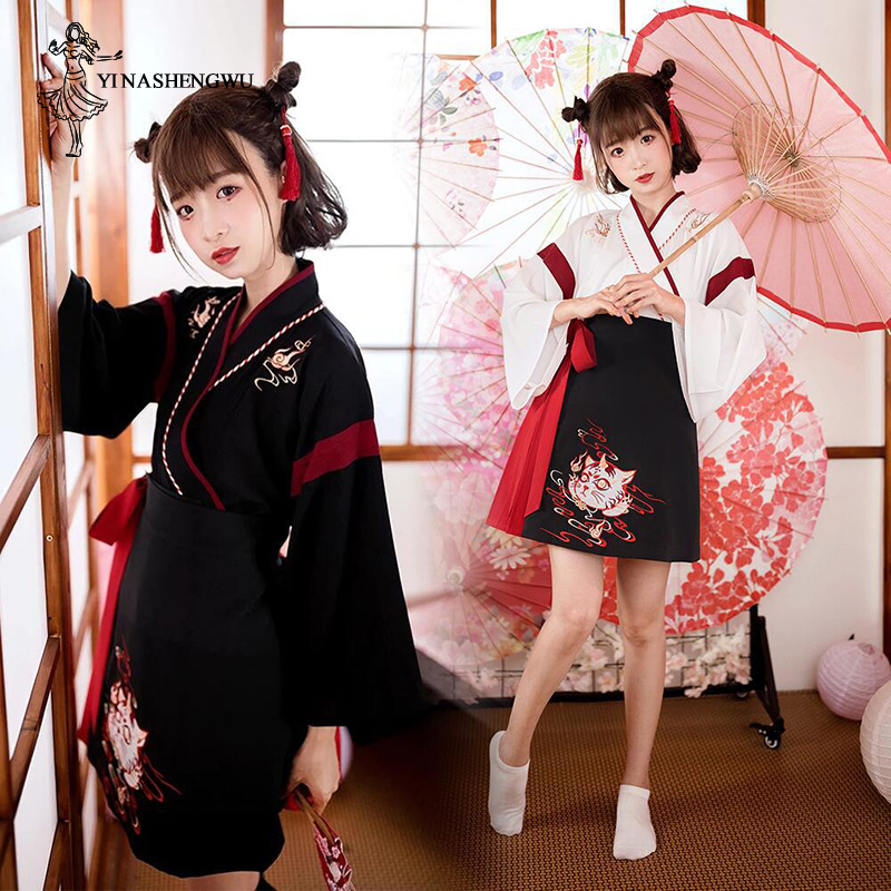 Japon elbise Kimono kadın siya - Demon Slayer Haori incelemesi ve fiyatı