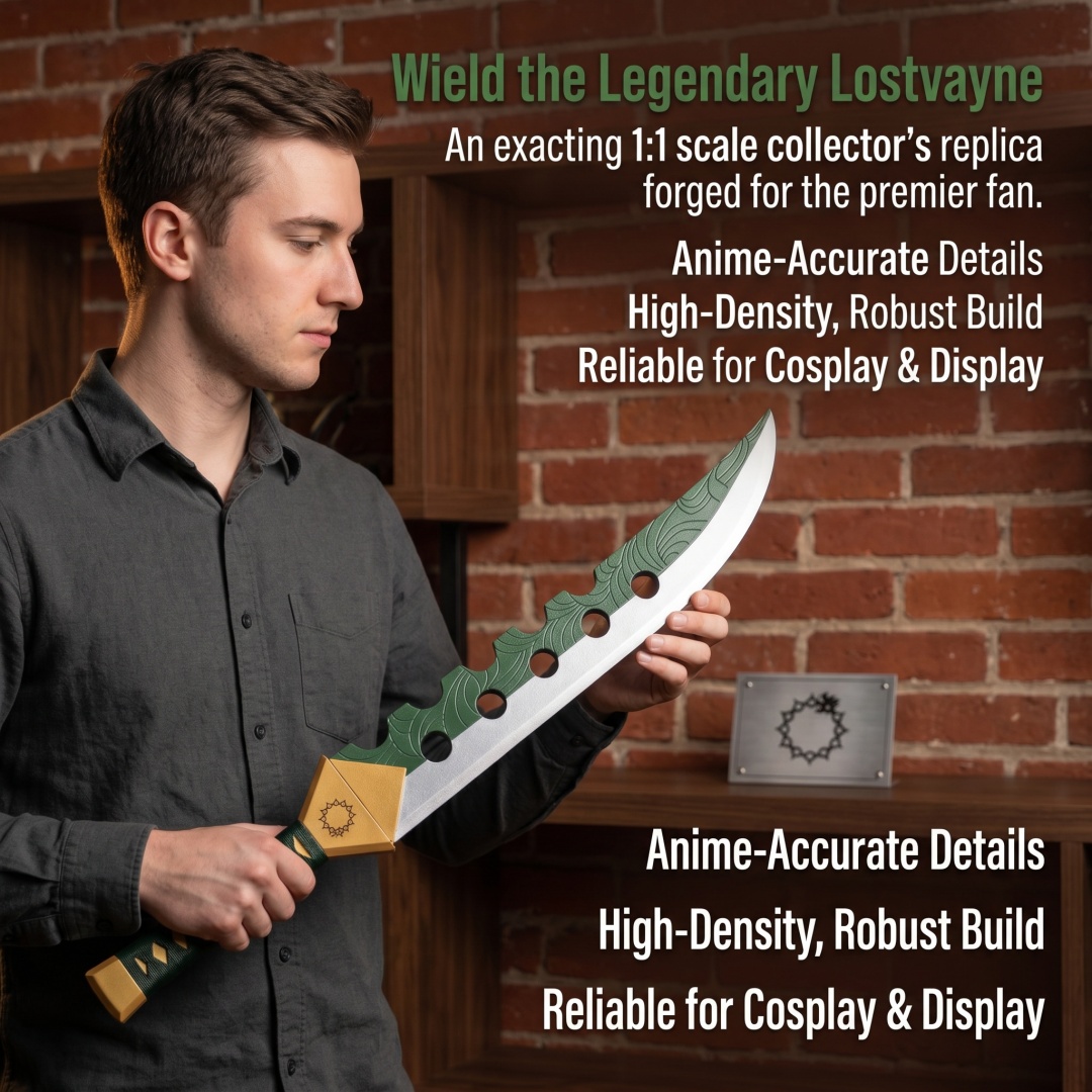28 inç Yedi Ölümcül Günah Meli - Anime Cosplay Katana incelemesi ve fiyatı
