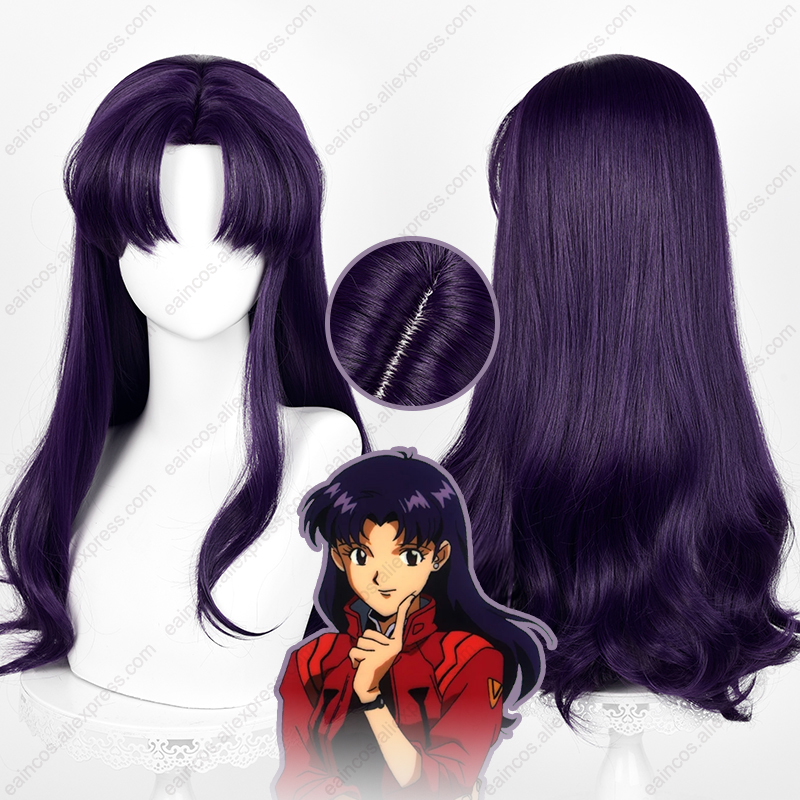 EVA Misato Katsuragi Cosplay p - Anime Cosplay Long Black Hair incelemesi ve fiyatı