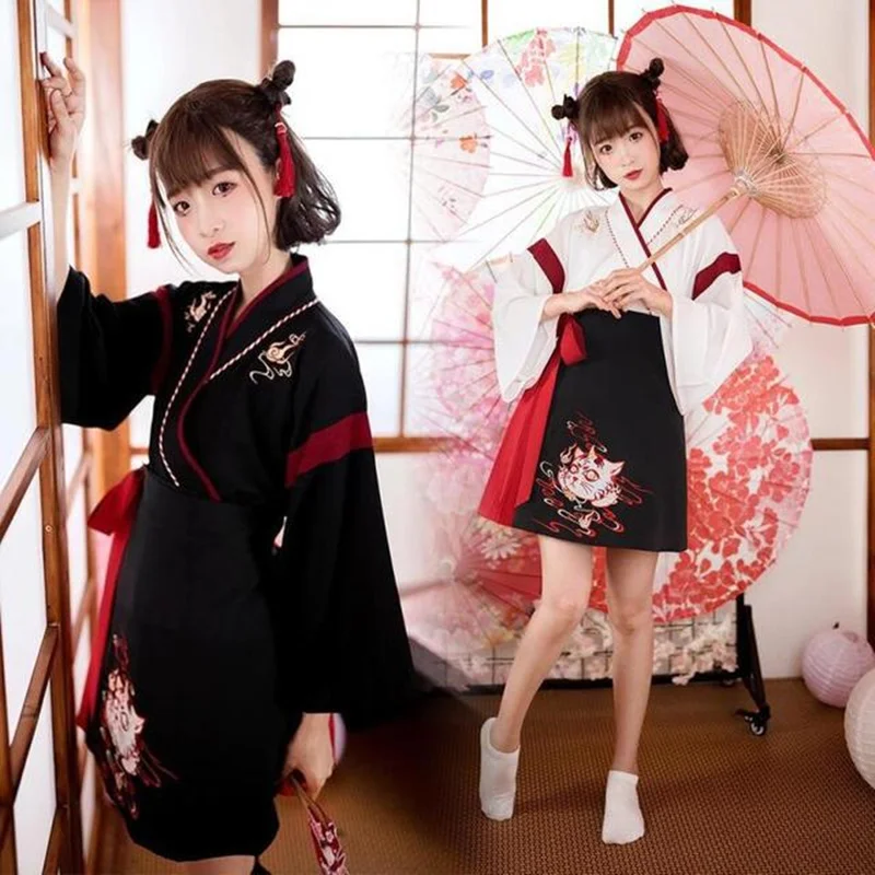 Japon Elbise Kimono Kadın Siya - Demon Slayer Haori incelemesi ve fiyatı