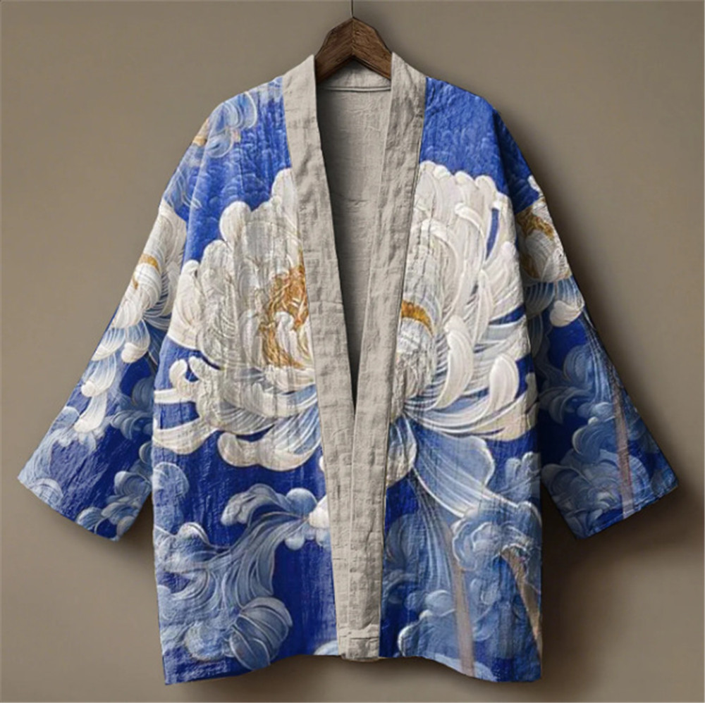 Japon Vinç Baskı Kimono Erkekl - Demon Slayer Haori incelemesi ve fiyatı