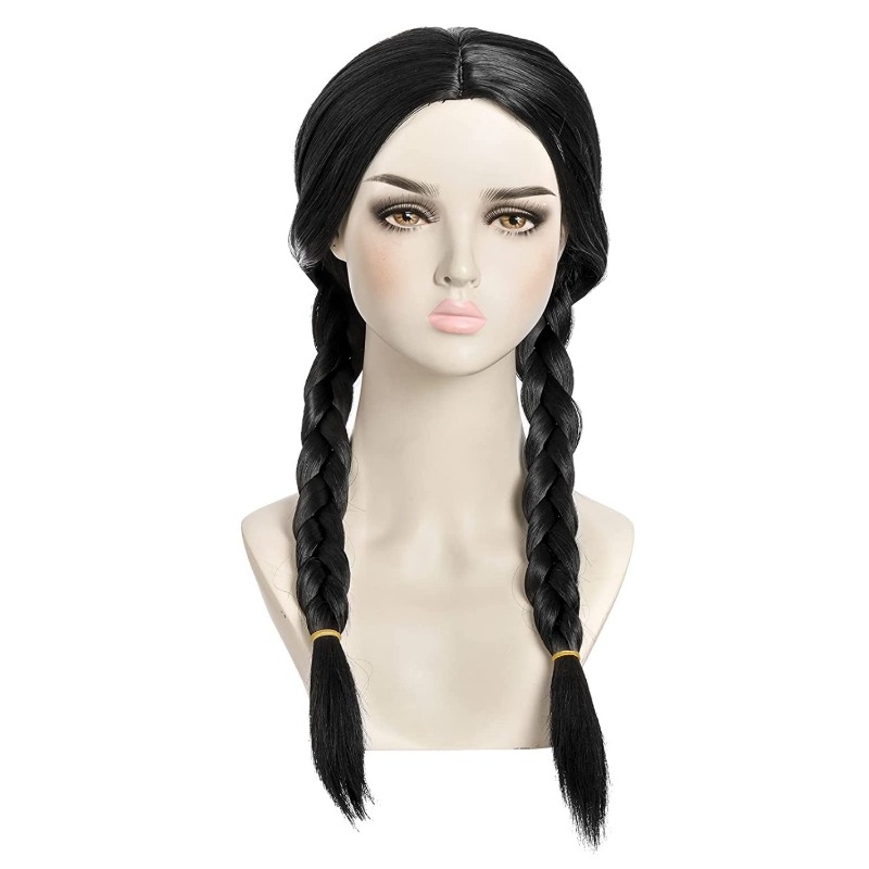 Cosplay Addams Ailesi Siyah Uz - Anime Cosplay Long Black Hair incelemesi ve fiyatı