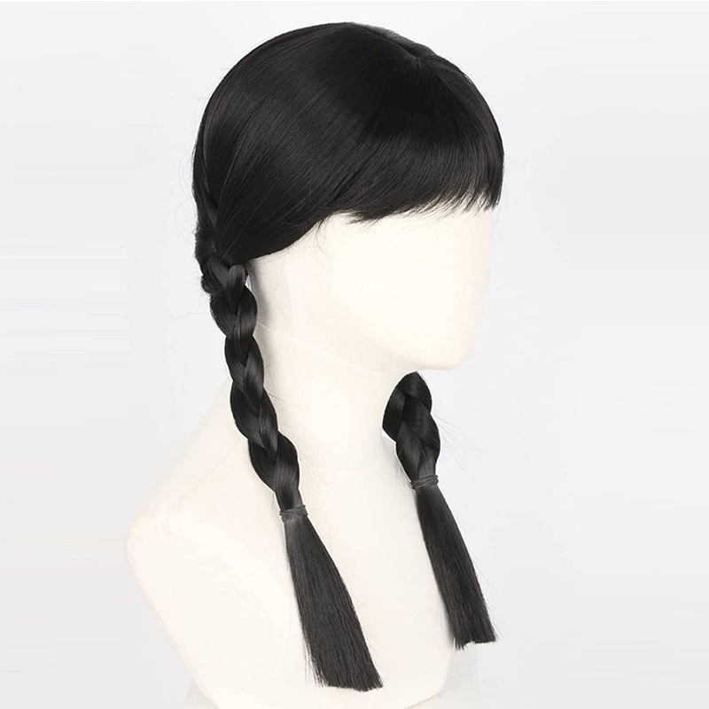 Cosplay Addams Ailesi Siyah Uz - Anime Cosplay Long Black Hair incelemesi ve fiyatı