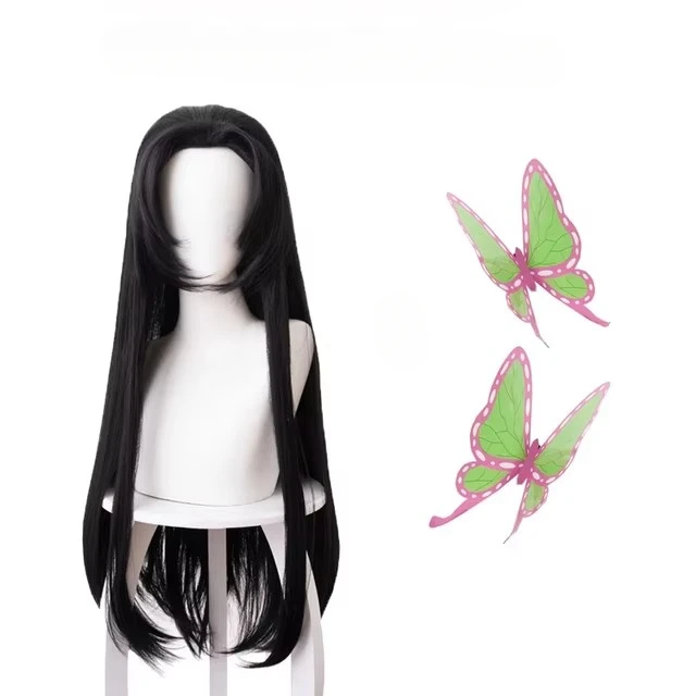 Anime Kochou Kanae Peruk Kimet - Anime Cosplay Long Black Hair incelemesi ve fiyatı