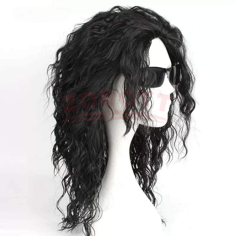 Anime Michael Jackson Cosplay  - Anime Cosplay Long Black Hair incelemesi ve fiyatı