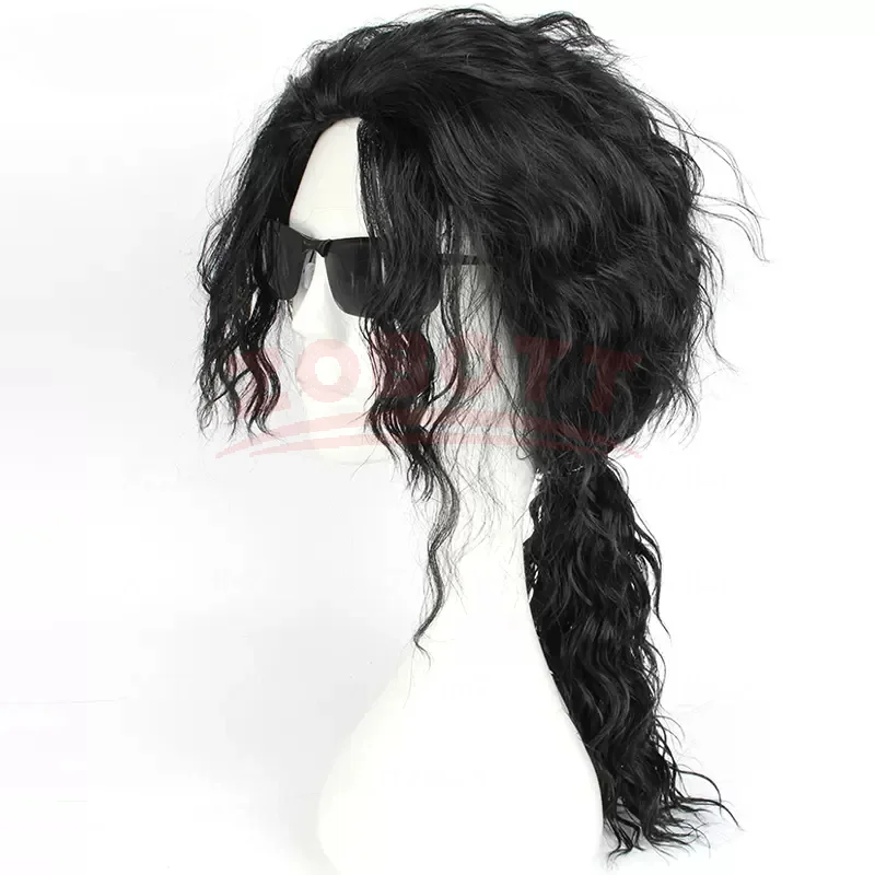 Anime Michael Jackson Cosplay  - Anime Cosplay Long Black Hair incelemesi ve fiyatı