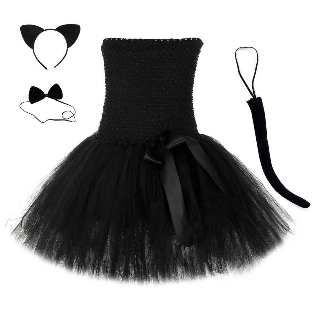 Sevimli Siyah Kedi Tutu Elbise - Anime Cosplay Black Girl incelemesi ve fiyatı