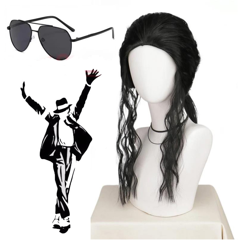 Michael Jackson Cosplay Peruk  - Anime Cosplay Long Black Hair incelemesi ve fiyatı