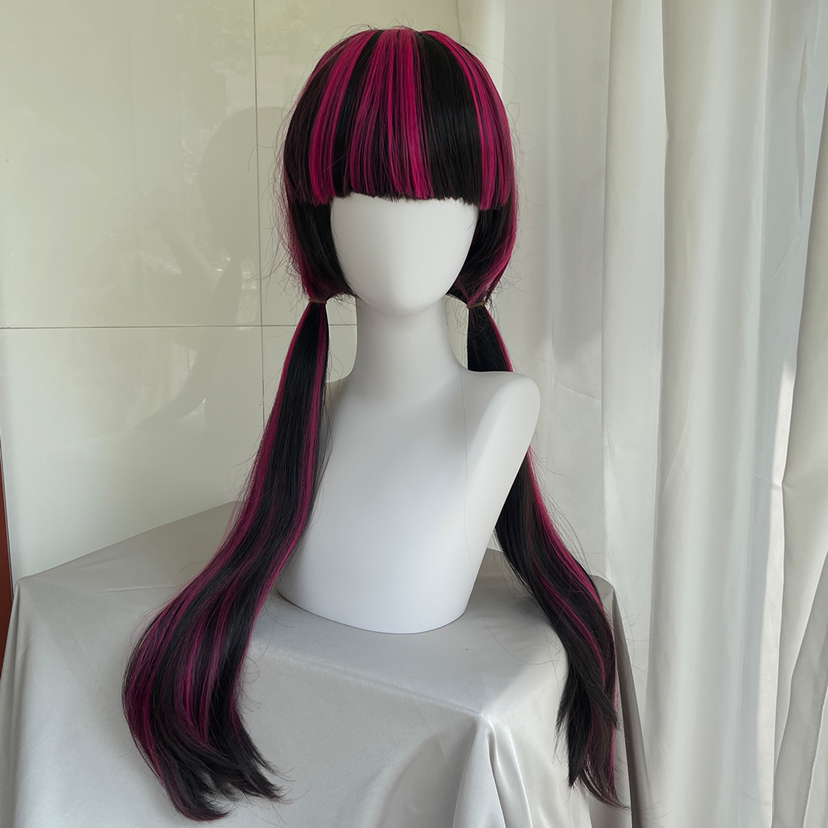 Yüksek Kaliteli Film Draculaur - Anime Cosplay Long Black Hair incelemesi ve fiyatı